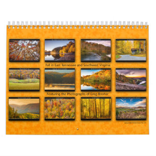 Calendário Queda em Tennessee do leste e em sudoeste Virgíni