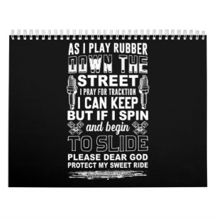 Calendário Querido Deus Proteja Minha Doce Biker Biker