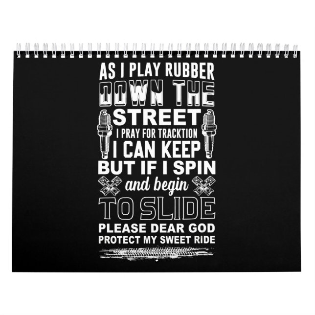 Calendário Querido Deus Proteja Minha Doce Biker Biker (Capa)