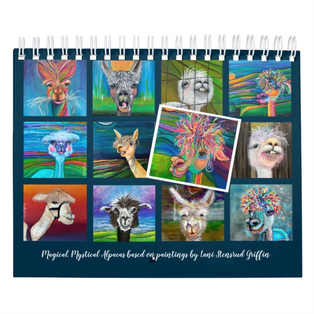 Calendário Quirky Alpaca com histórias 20z (Capa)