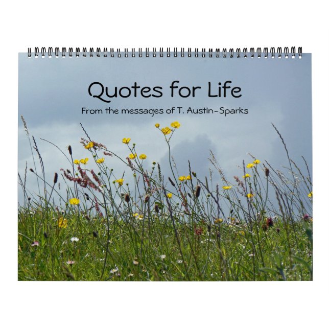 Calendário Quotes for Life calendar Option A (Capa)