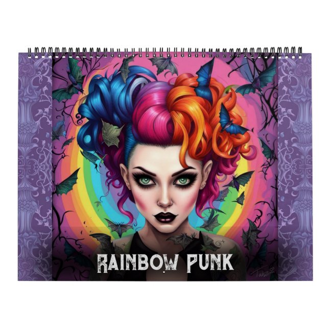 Calendário Rainbow Punks by Ivy and Bat Art Calendar (Capa)