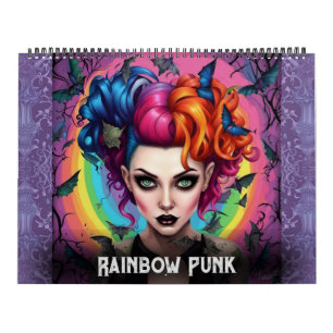 Calendário Rainbow Punks by Ivy and Bat Art Calendar