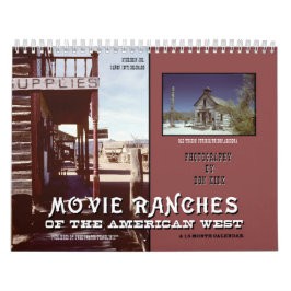 Calendário Ranchos do filme do oeste americano