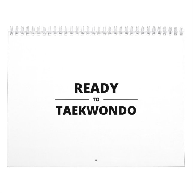 CALENDÁRIO READY TO TAEKWONDO (Capa)