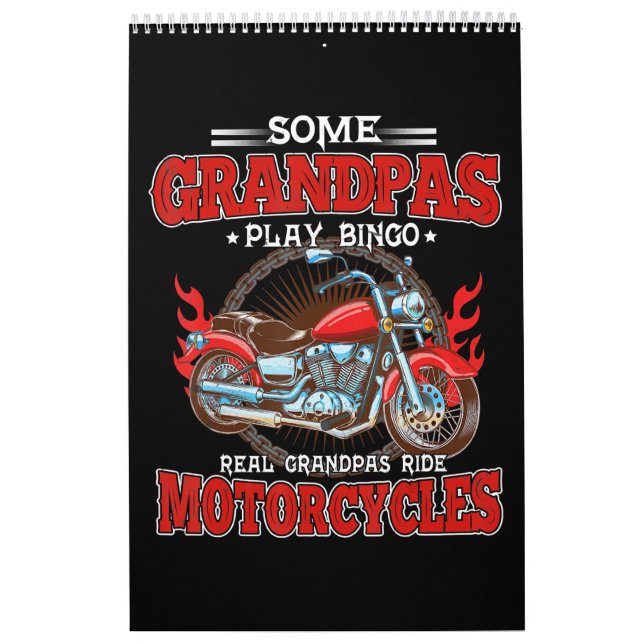Calendário Real Grandpas Ride Motocicletas (Capa)