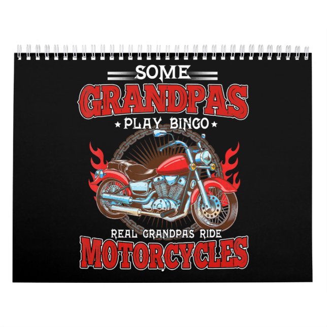 Calendário Real Grandpas Ride Motorcicletas Lover (Capa)