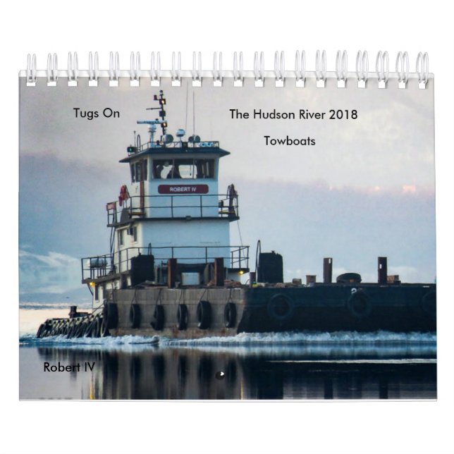 Calendário Reboquees nos Towboats 2018 do Rio Hudson (Capa)