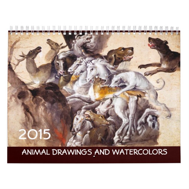 Calendário RECOLHA DE ARTES FINAS/Desenhos de animais 2015 (Capa)