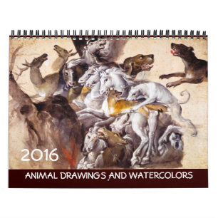 Calendário RECOLHA DE ARTES FINAS/Desenhos de animais 2016