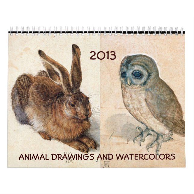 Calendário RECOLHA DE ARTES FINAS/Desenhos de animais 2017 (Capa)