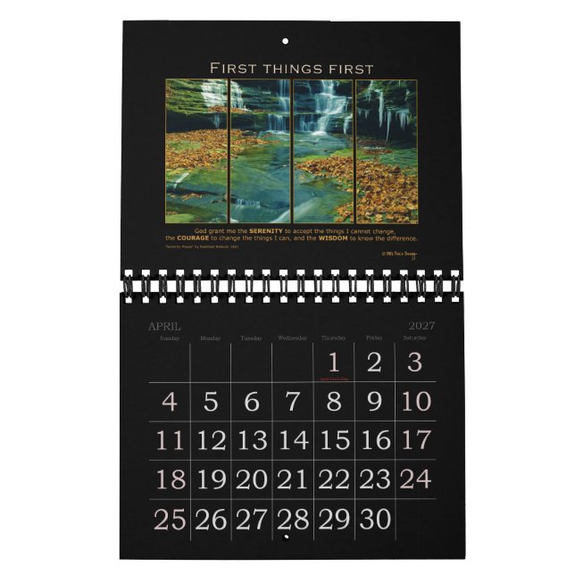 Calendário Recuperação do slogan das citações de Grant do (Abr 2027)