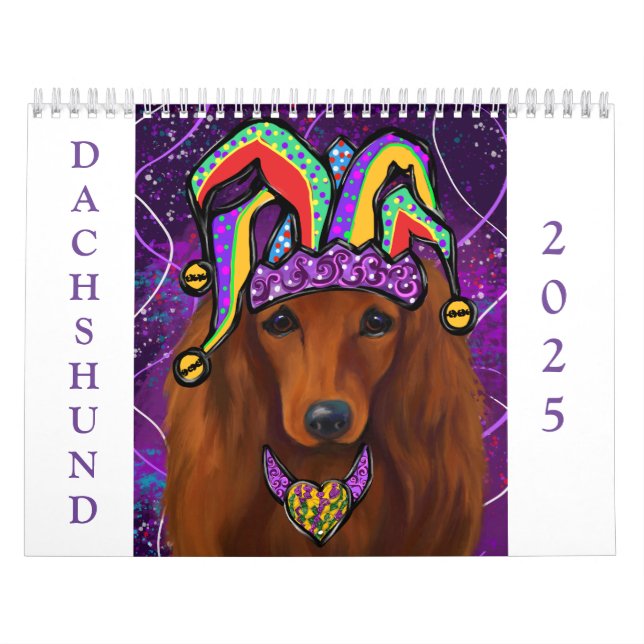 Calendário Red Dachshund (Capa)