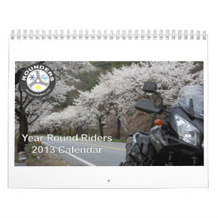 Calendário redondo dos cavaleiros 2013 do ano