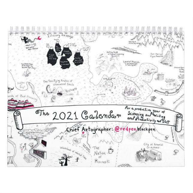 Calendário RedPenBlackPen 2021 (Capa)