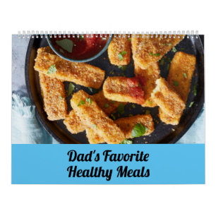 Calendário Refeições saudáveis favoritas do pai