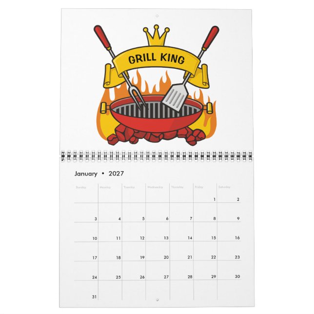 Calendário Rei da Grelha (Jan 2027)