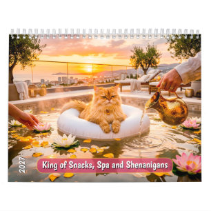 Calendário Rei dos Lanches, Spa e Travessuras Gato