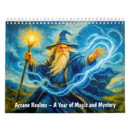 Calendário Reinos Arcanos – Um Ano de Magia e Mistério
