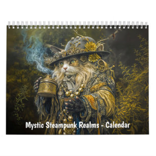 Calendário Reinos Místicos Steampunk – Criaturas de Relógio