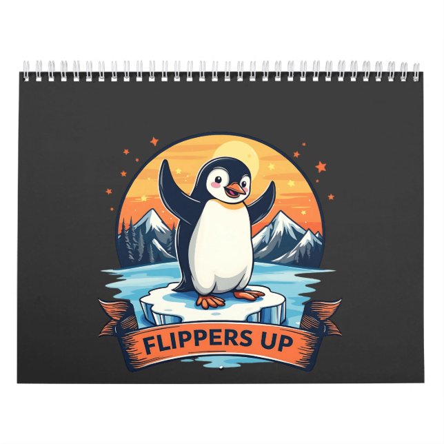 Calendário Resistir A Eu Ficar Com Pinguins Anti Trump (Capa)