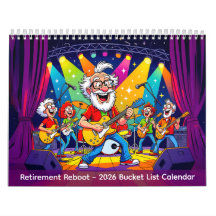 Retirement Reboot - 2026 Bucket List Calendar