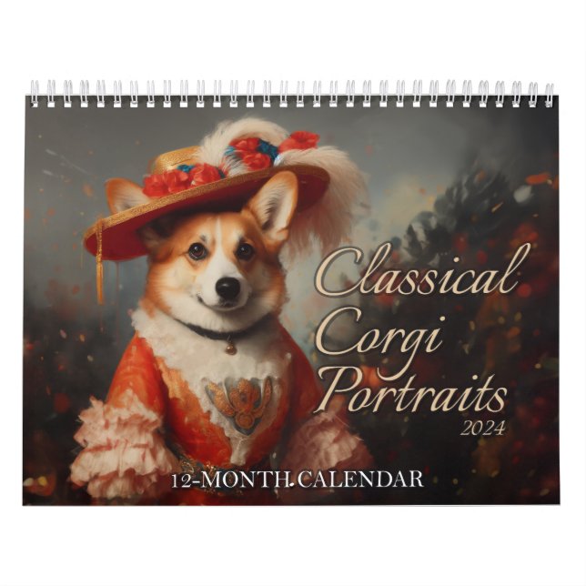 Calendário Retratos Corgi Clássicos (Capa)