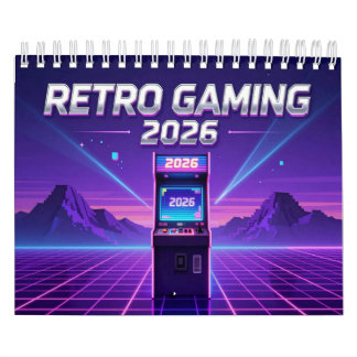 Calendário Retro Gaming 2026 Calendar