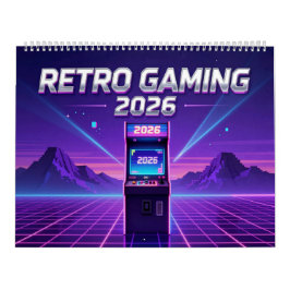Calendário Retro Gaming 2026 Calendar