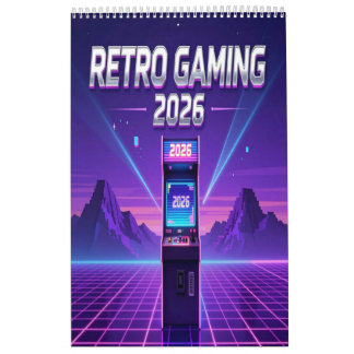 Calendário Retro Gaming 2026 Calendar