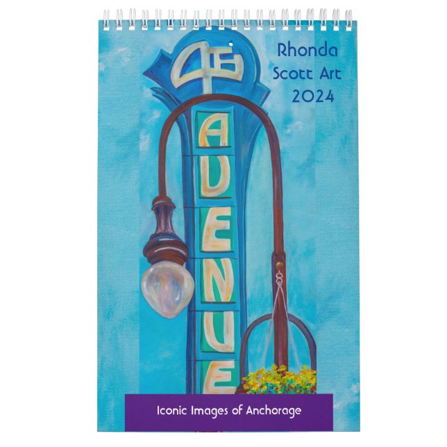 Calendário Rhonda Scott Art 2024 Calendar (Capa)