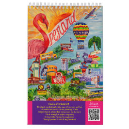 Calendário Rhonda Scott Art 2024 Calendar