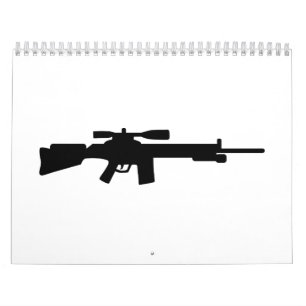 Calendário Rifle de atirador furtivo