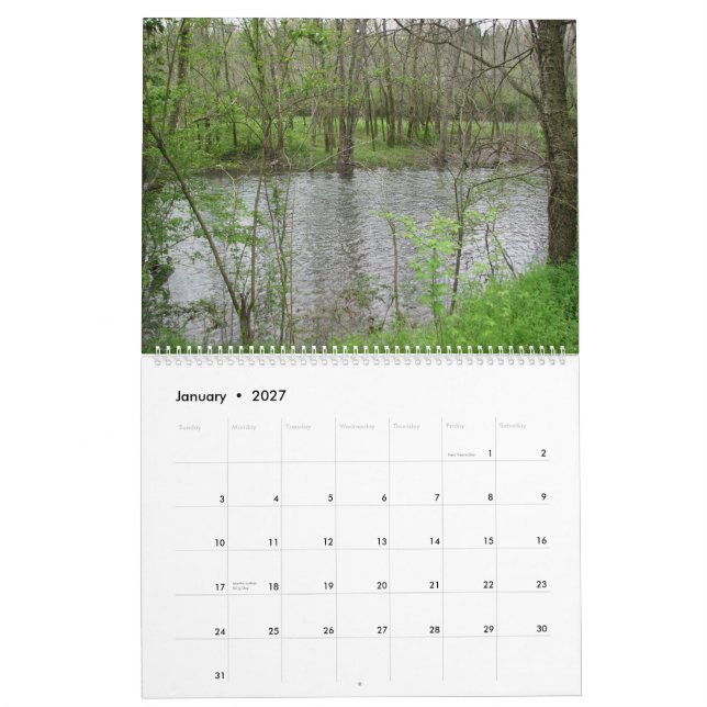 Calendário Rios & córregos 2010 (Jan 2027)