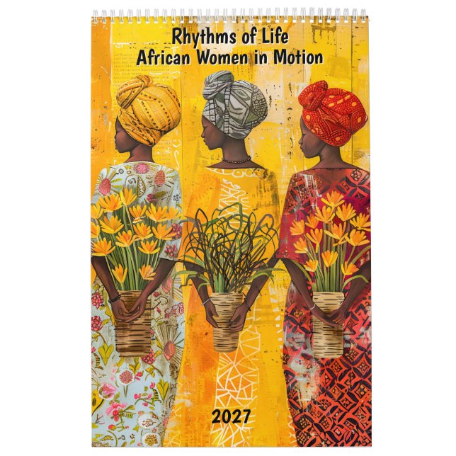 Calendário Ritmos da Vida – Mulheres Africanas em Movimento (Capa)