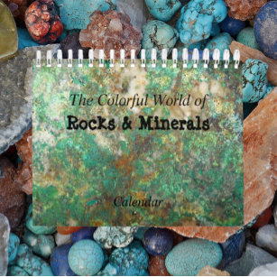 Calendário Rochas e Minerais Coloridos