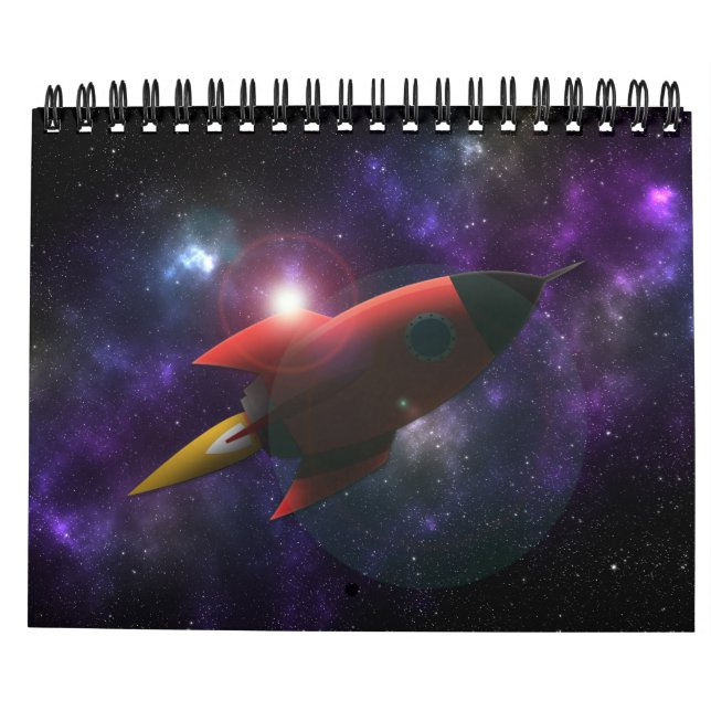 Calendário Rockey in space (Verso)
