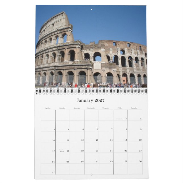 Calendário Roma 2008 (Jan 2027)