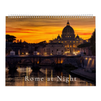 Calendário Roma à noite