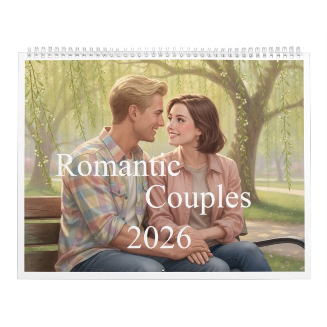 Calendário Romantic Couples 2026 Calendar 00B (Capa)