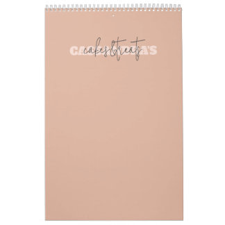 Calendário Rosa Dourado para empresa personalizada