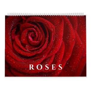 Calendário Rosas Elegantes e Arte Fotográfica Floral