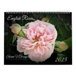 Calendário Rosas Ingleses 2025 Large Wall Calendar By Stan