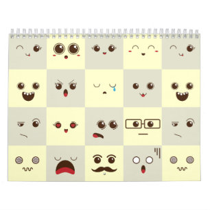 Calendário Rosto bonito