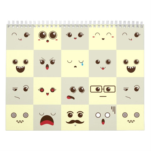 Calendário Rosto fofo (Capa)