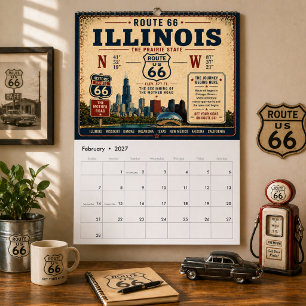 Calendário Rota Personalizada 66 Antiga Pegue Seus Pontos