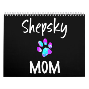 Calendário Rouco Shepsky German shepherd Mix Dog