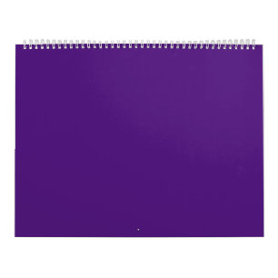 Calendário Roxo Real #52187E, Roxo Cinzento