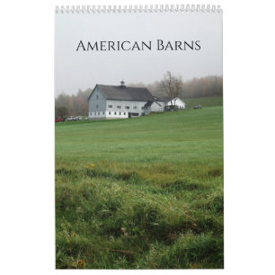Calendário Rustic American Barns