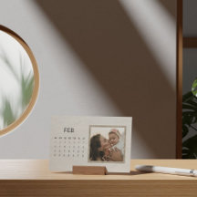 Calendário Rustic Family Easel 2026 - fevereiro